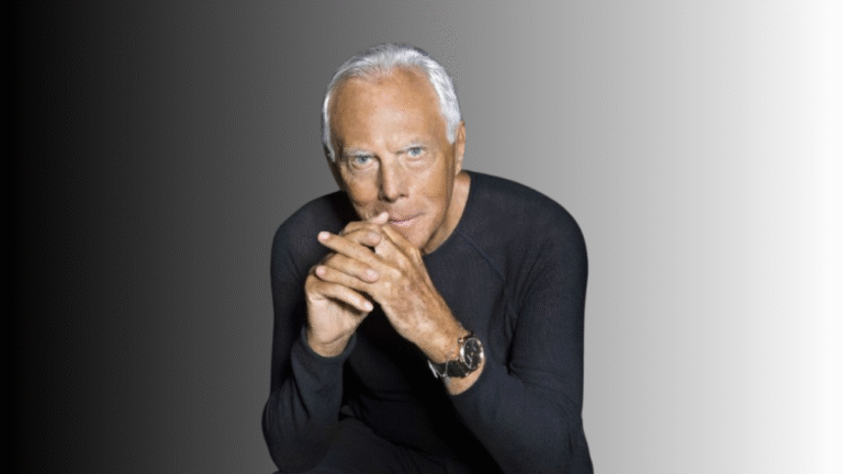 Giorgio Armani, who passed away peacefully at the age of 91.