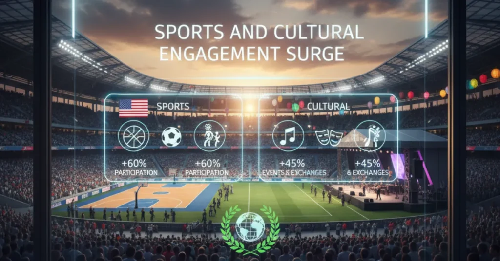 Sports and Cultural Engagement Surge