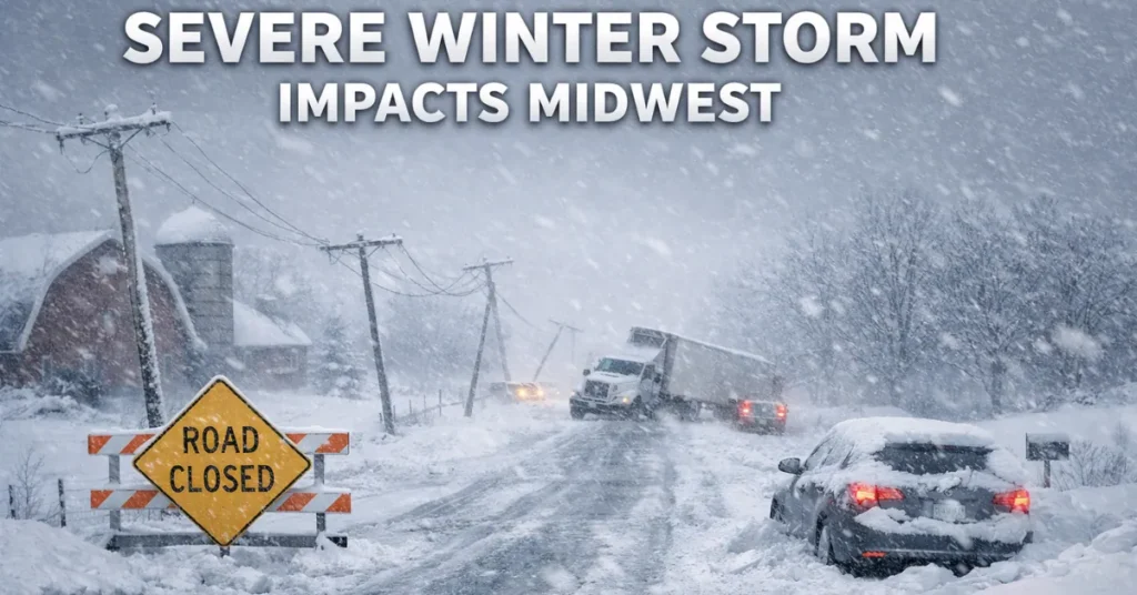 Severe Winter Storm Impacts Midwest