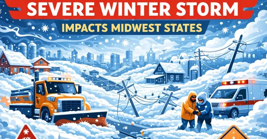 Severe Winter Storm Impacts Midwest States