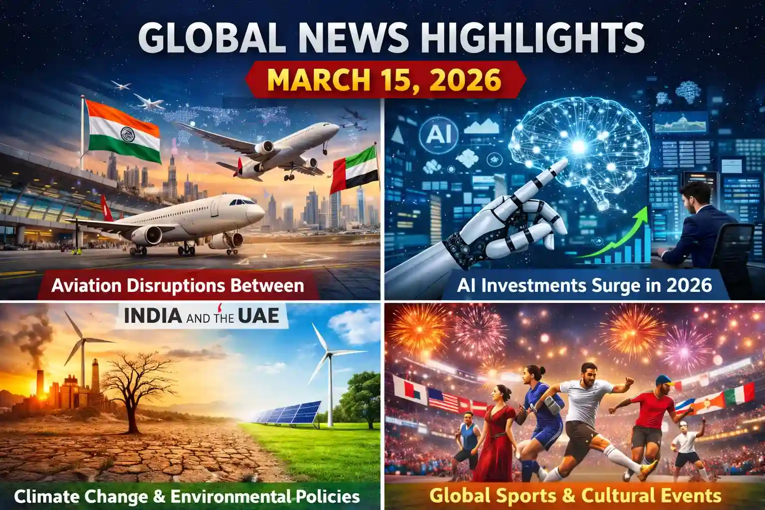 Global News Highlights – March 15, 2026: Major Developments Around the World.