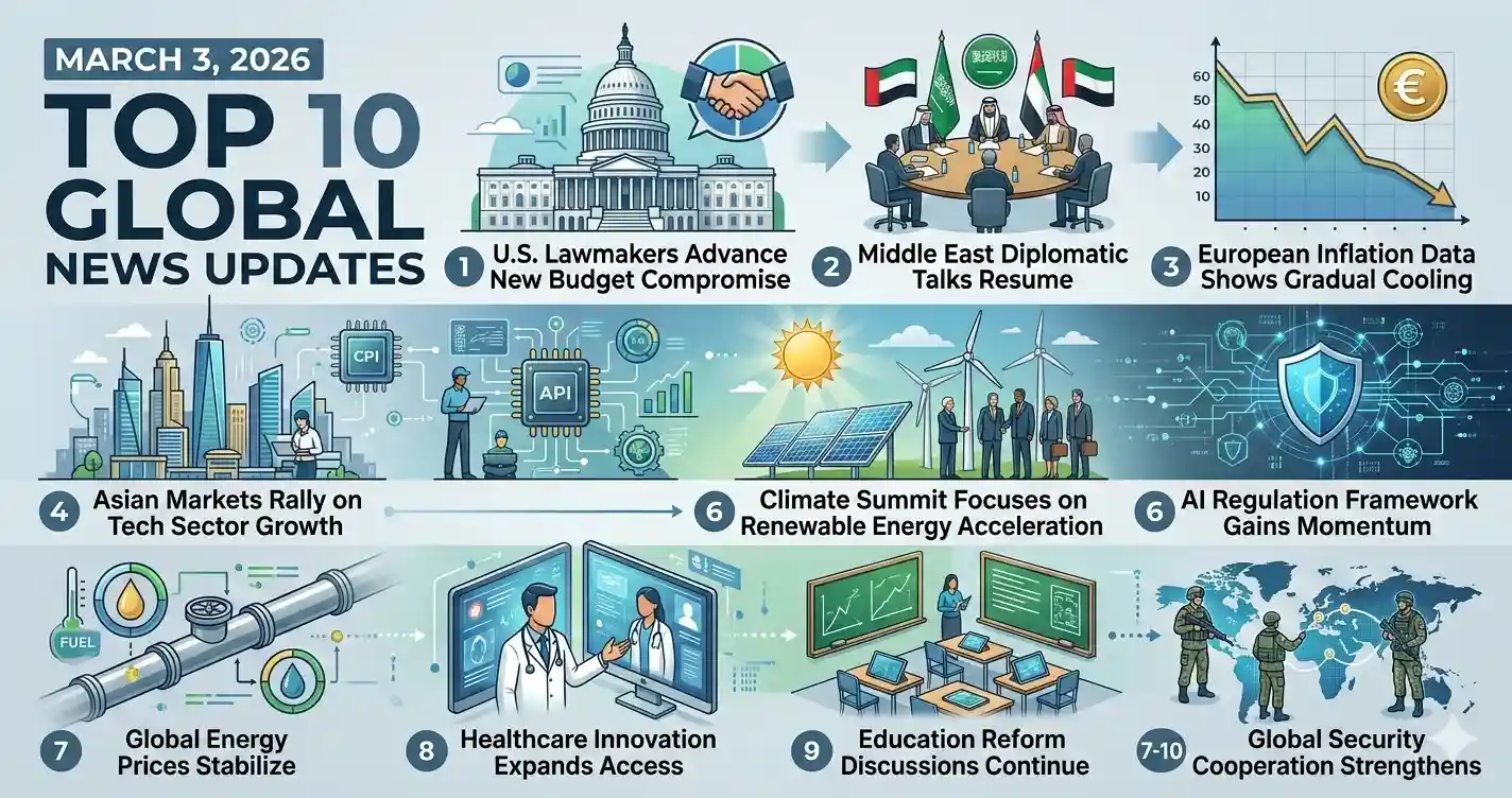March 3, 2026: Top 10 Global Breaking News Updates