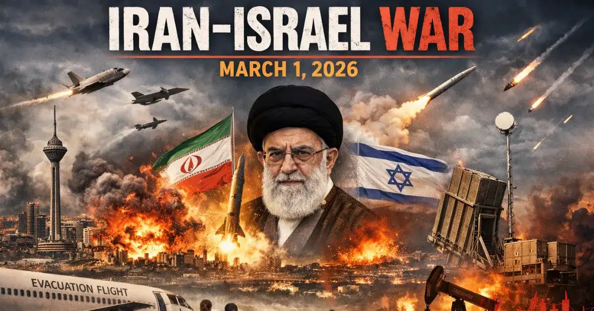 Iran–Israel War Live Update – Detailed Breakdown (March 1, 2026)