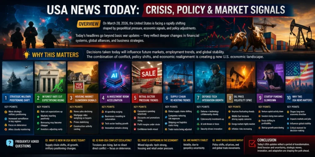 USA News Today: Crisis, Policy & Market Signals