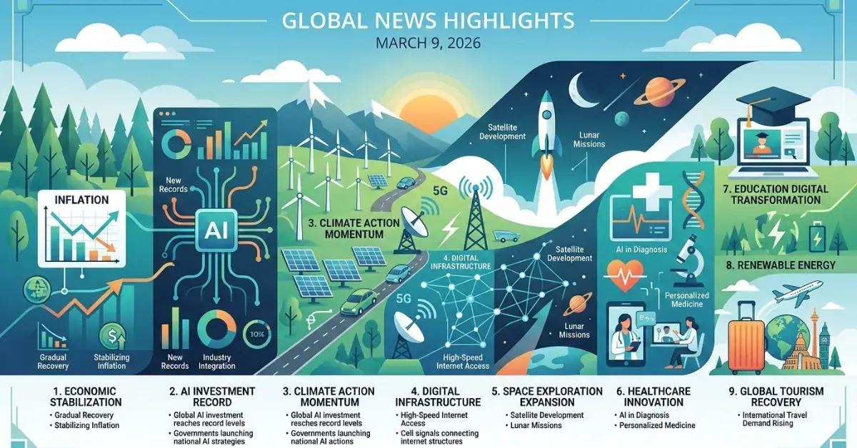 Global News Highlights: Major World Updates – March 9, 2026