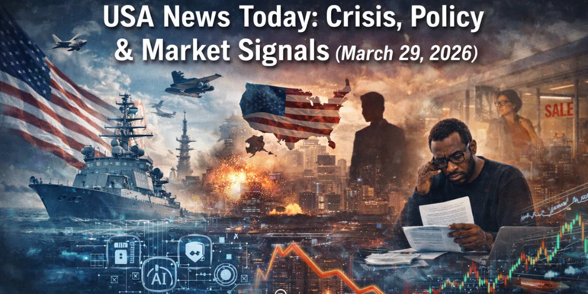 USA News Today: Crisis, Policy & Market Signals (March 29, 2026)
