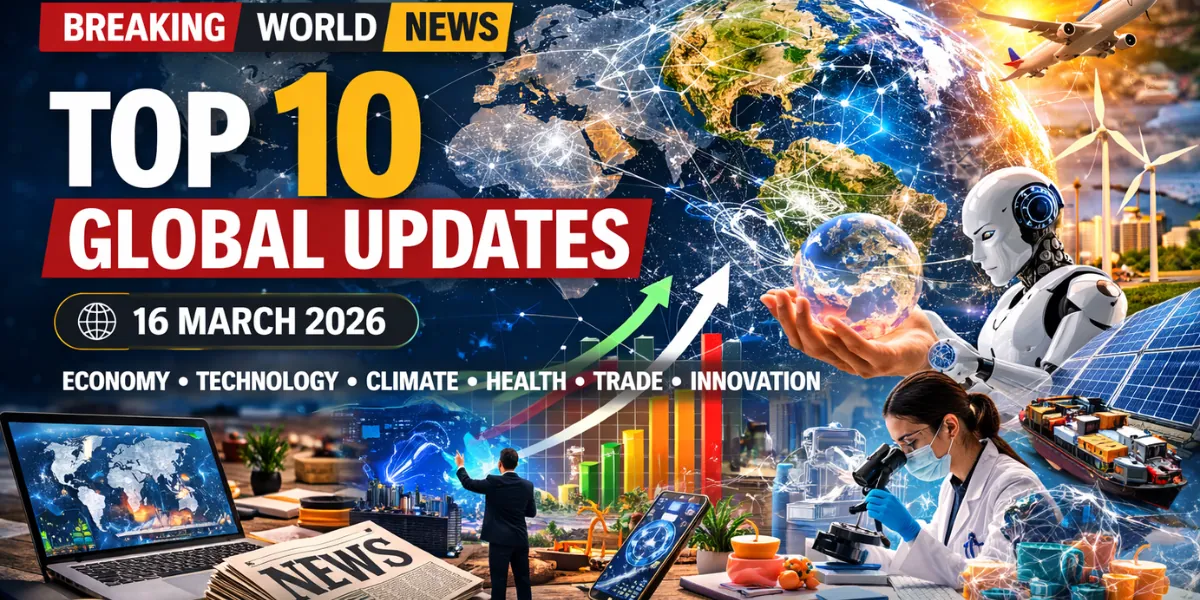 Today’s Global News: Economy, Tech, Climate Updates – 16 March 2026