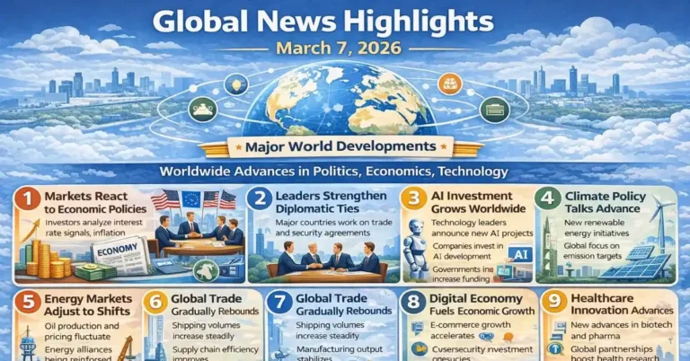 Global News Highlights – March 7, 2026: Major World Developments.