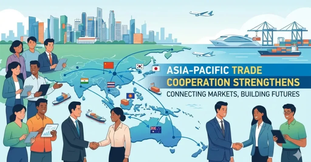 Trade officials from Asia-Pacific nations signaled progress toward expanded regional economic partnerships. Talks include digital trade standards and supply chain resilience measures.