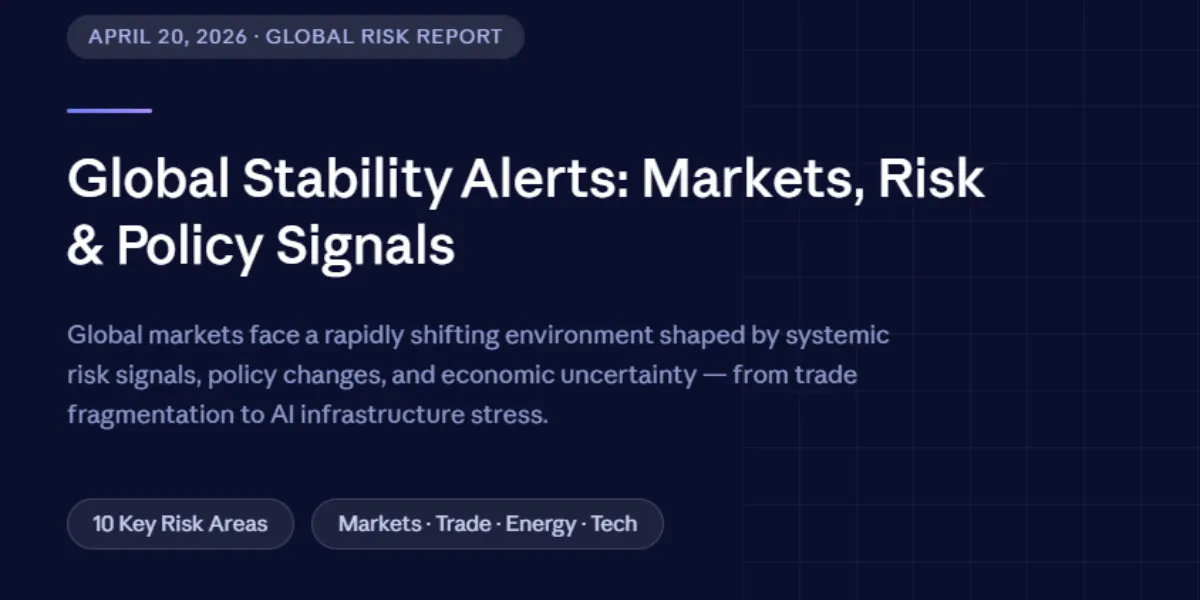 Global Stability Alerts: Markets, Risk & Policy Signals