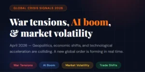 Global Crisis Signals 2026: Markets, War & AI Shift