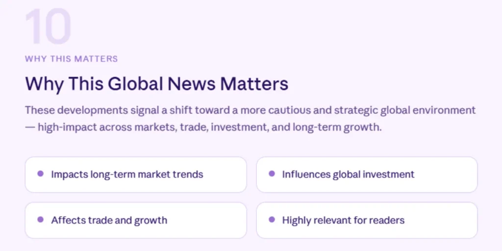 Why This Global News Matters