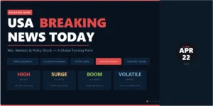 USA Breaking News Today: War, Markets & Policy Shock