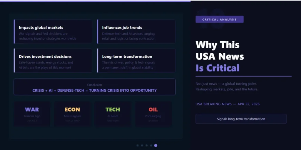 Why This USA News Is Critical